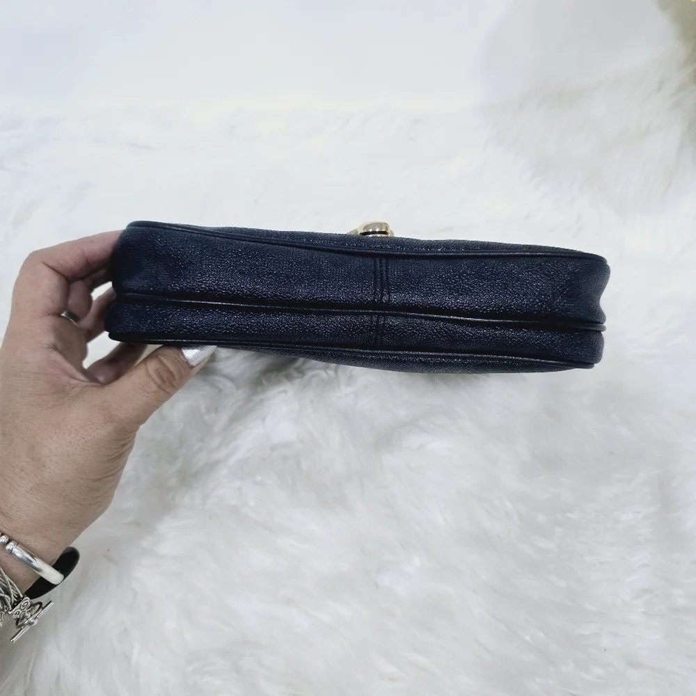 Michael Kors blue Charlton logo crossbody bag